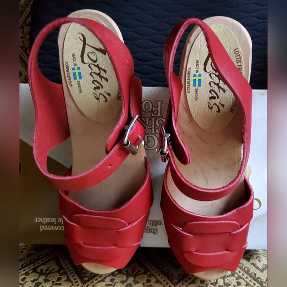 Lotta From Stockholm Red Sandles - Gorgous. Sz. 7.5. - Picture 9 of 10